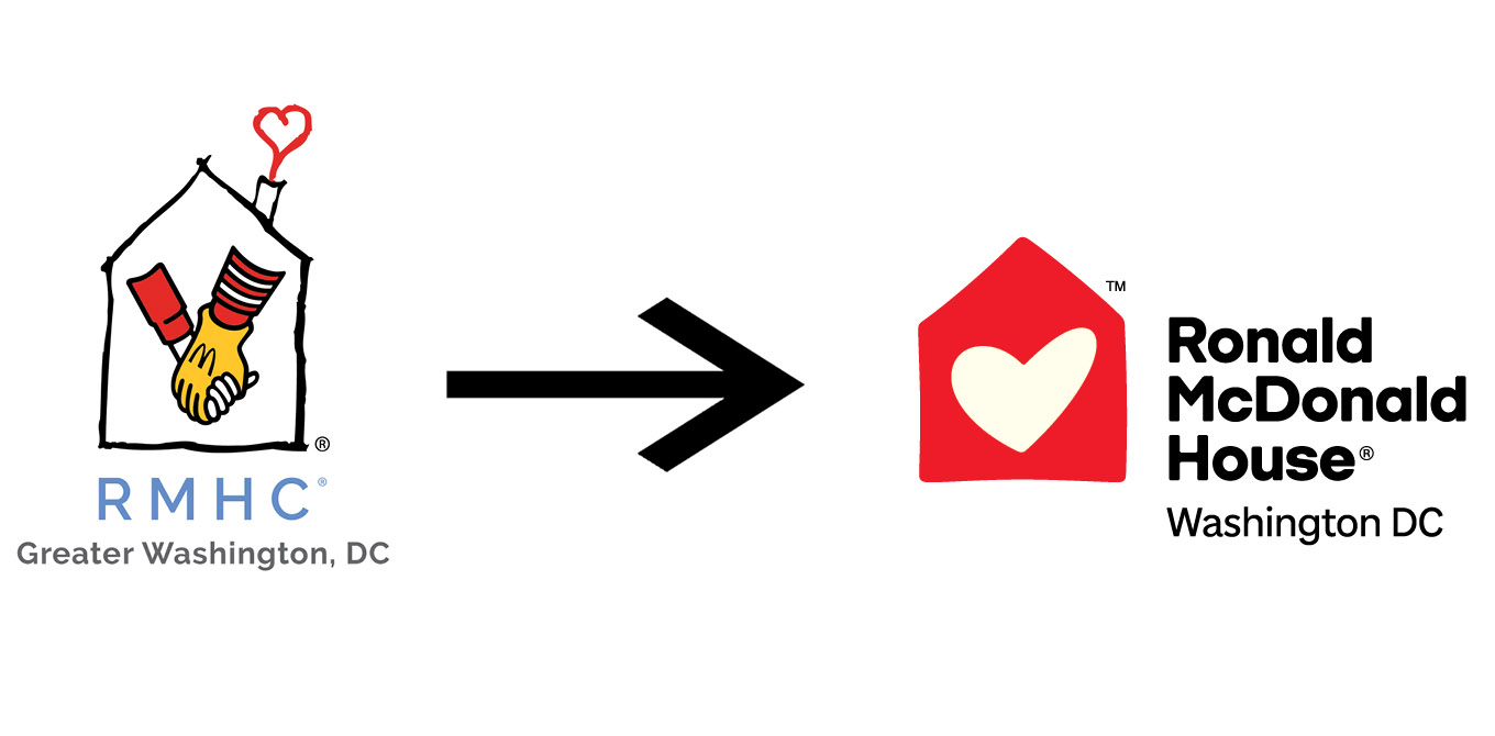 Old logo to New logo graphic