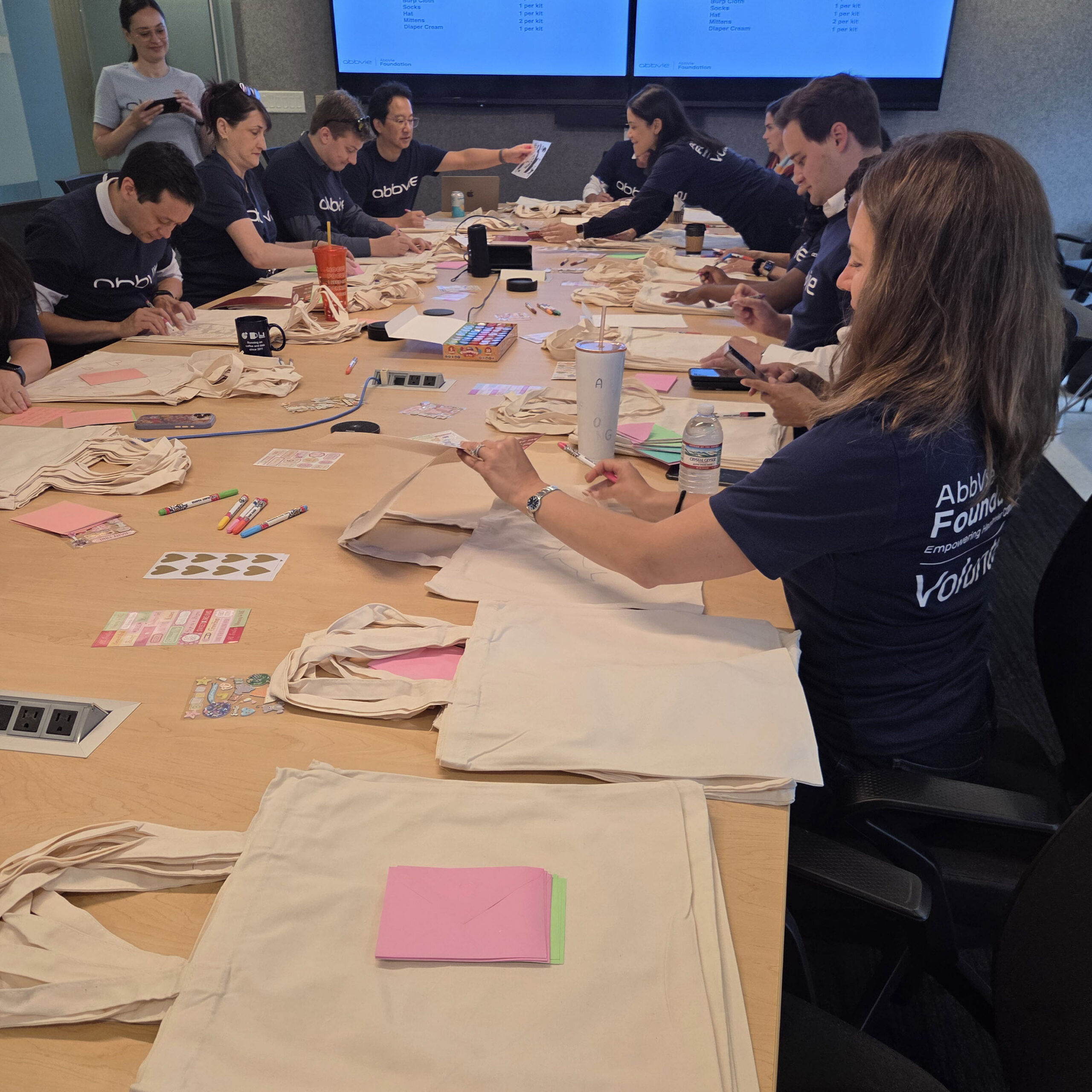 AbbVie Employees Assemble Care Kits for Ronald McDonald House Washington DC