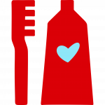 Toothbrush + toothpaste